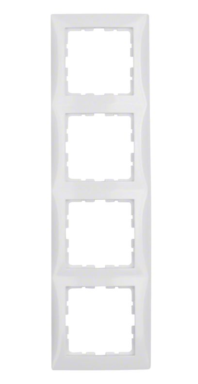 Рамка 4-местная Berker S1 Полярно-белый 10148989 Hager - Зображення 164716725-f11f6.png