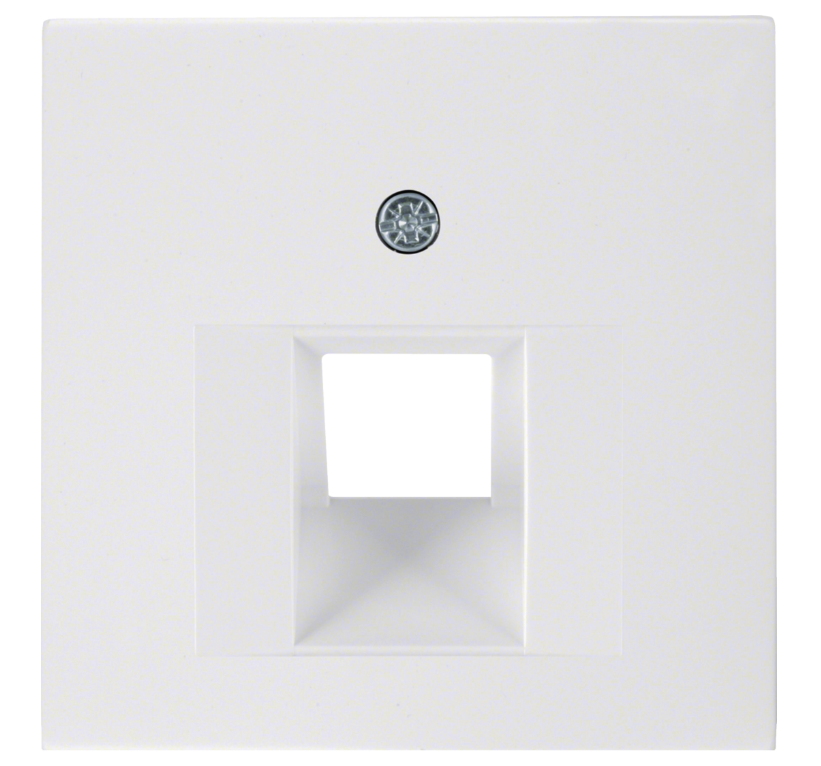 Накладка розетки UAE Berker S1 Полярно-белый 14078989 Hager - Зображення