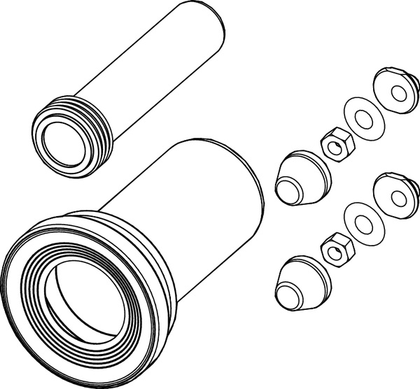 Комплект для під'єднання унітаза DN 90 9820057 TECE - Зображення 164718810-f8f62.jpg