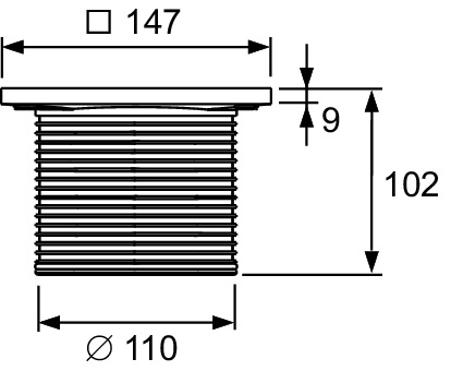 Решітка для душового трапа TECEdrainpoint S 3660003 Tece - Зображення 164719644-4282c.jpg
