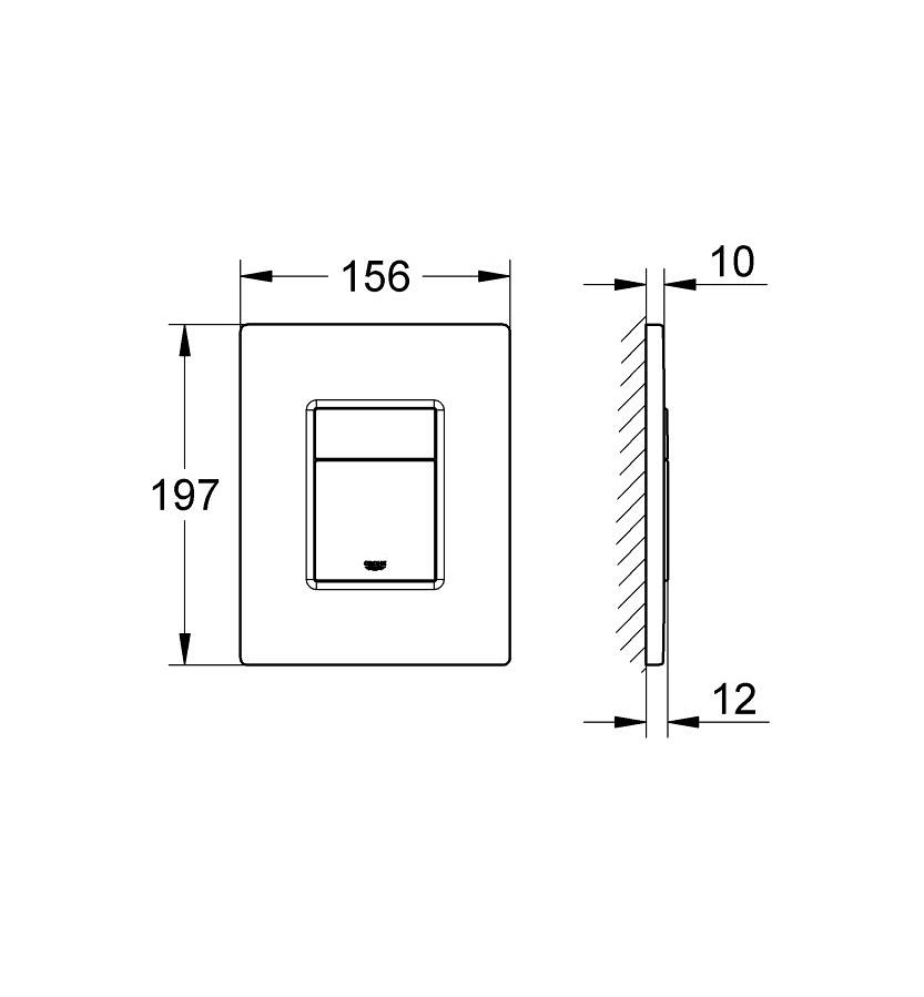 Клавиша смыва Skate Cosmopolitan 38732P00 Grohe - Зображення 164719987-b8e0d.jpg