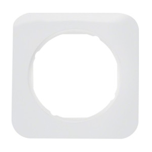 Рамка 1-місна Berker R1 Полярно-Білий 10112189 Hager - Зображення