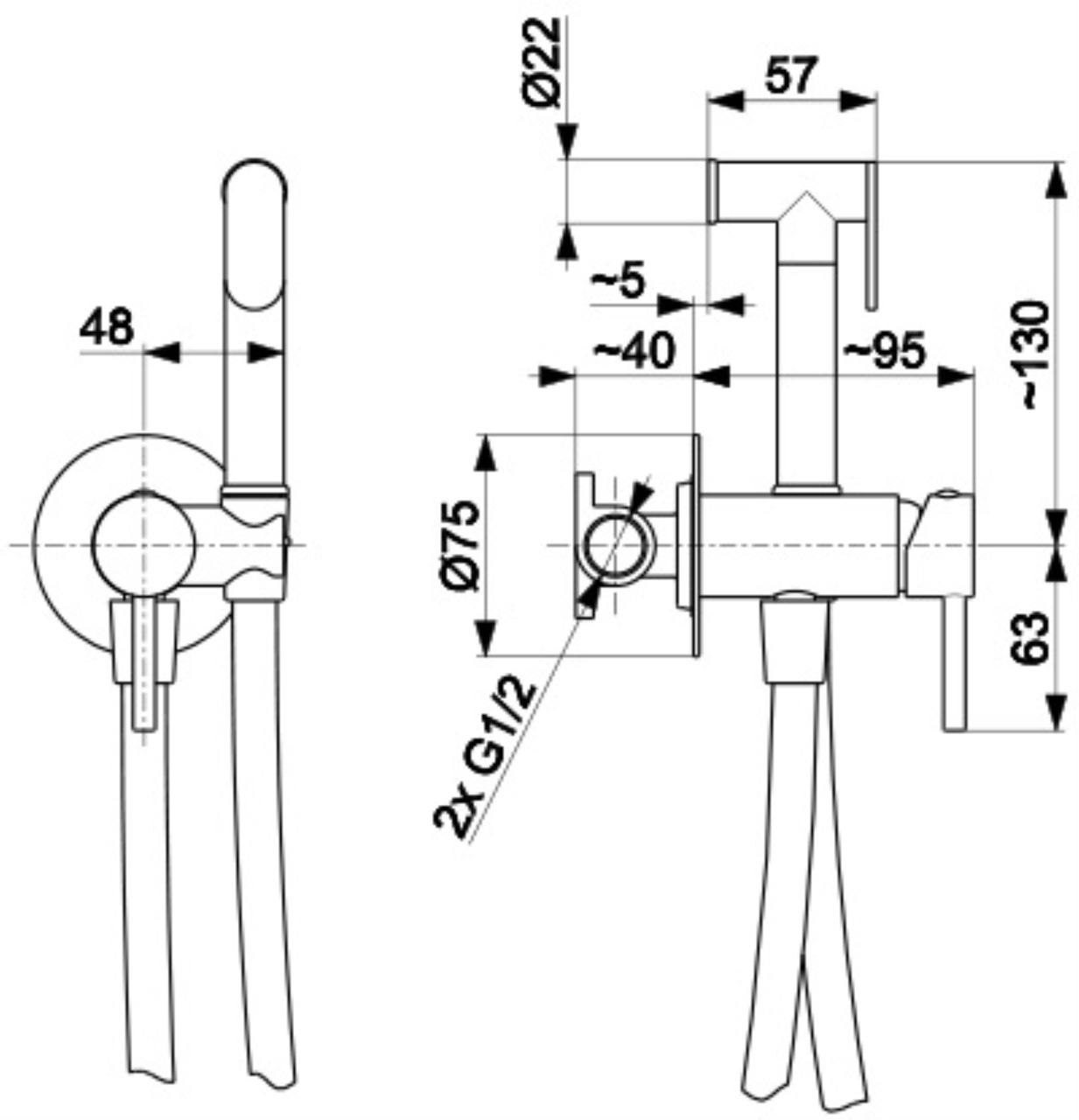 Гігієнічний душ Moza Gold 5039-512-31 KFA ARMATURA - Зображення 164722853-d4f1e.jpg