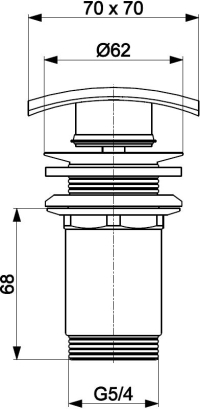 Донний клапан Click-Clack 660-453-00 KFA ARMATURA - Зображення 164722950-452dc.jpg