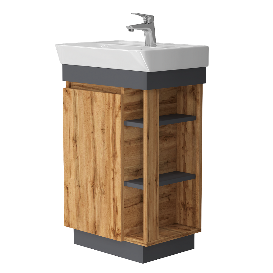 Шафка з умивальником Utah Ut-50 дуб вотан Juventa - Зображення