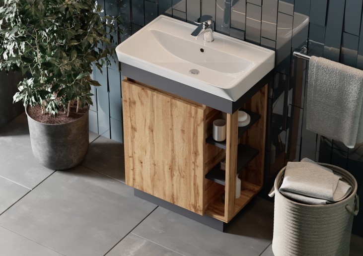 Шкафчик с умывальником Utah Ut-50 дуб вотан Juventa - Зображення 164723079-cd049.jpg