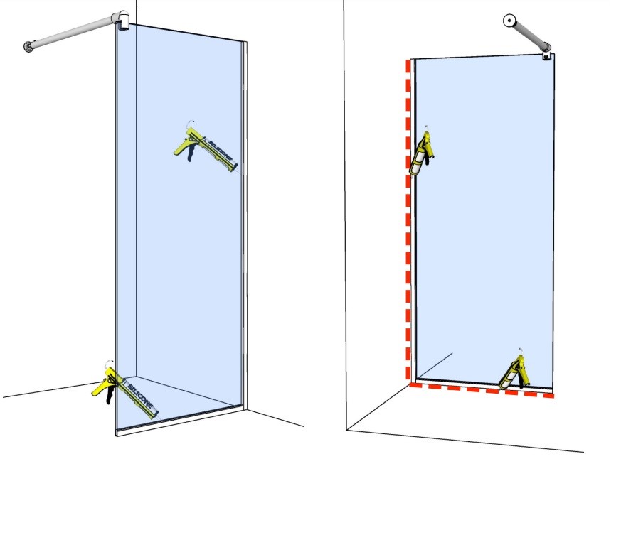 Душевая стенка Dija 100x190 Brasta - Зображення 164723170-00012.jpg