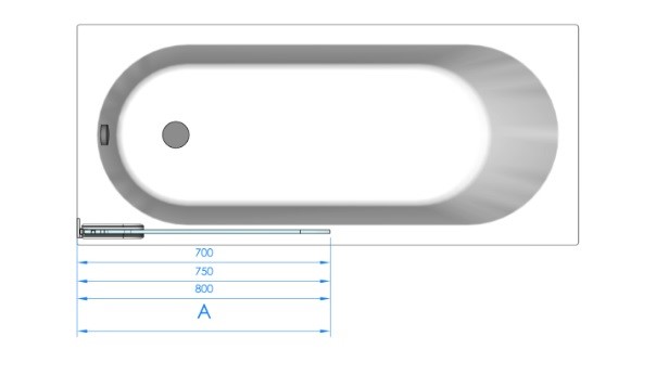 Шторка для ванни Meda 70 BRASTA - Зображення 164723824-67950.jpg