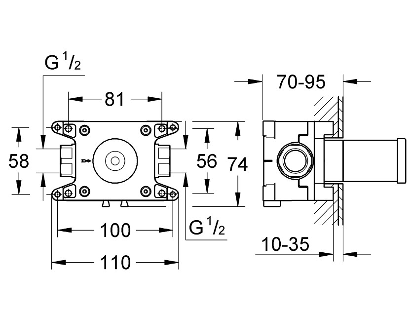 Вбудована універсальна частина змішувача Grohtherm F 35034000 Grohe - Зображення 164726627-99b97.jpg