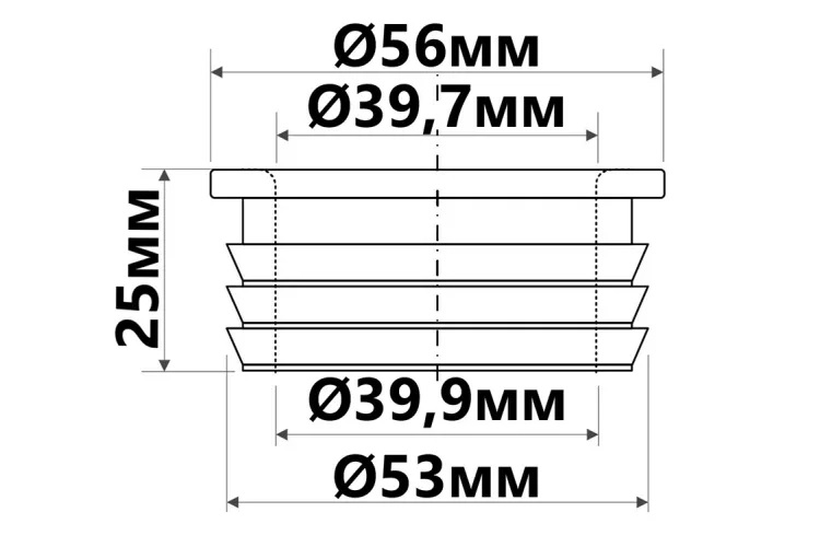Редукція каналізаційна 50х40 мм FLEXCONN-5040-WH McAlpine - Зображення 164727619-d7055.jpg