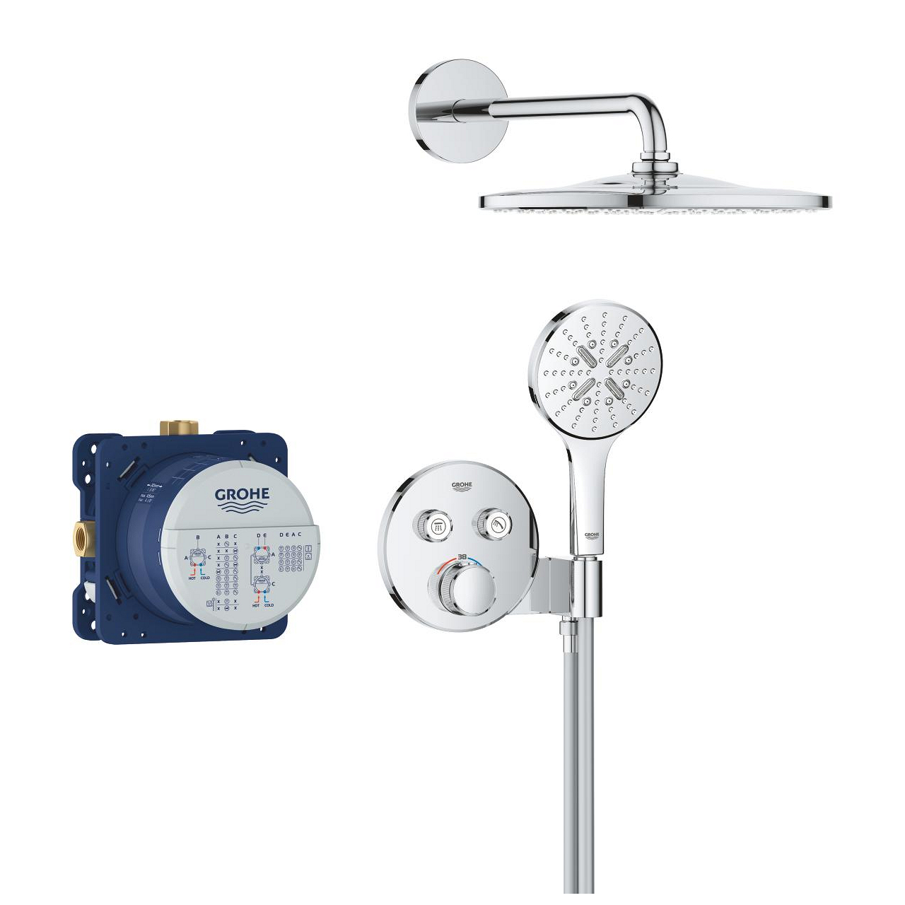 Душевая система Grohtherm SmartControl 34866000 Grohe - Зображення