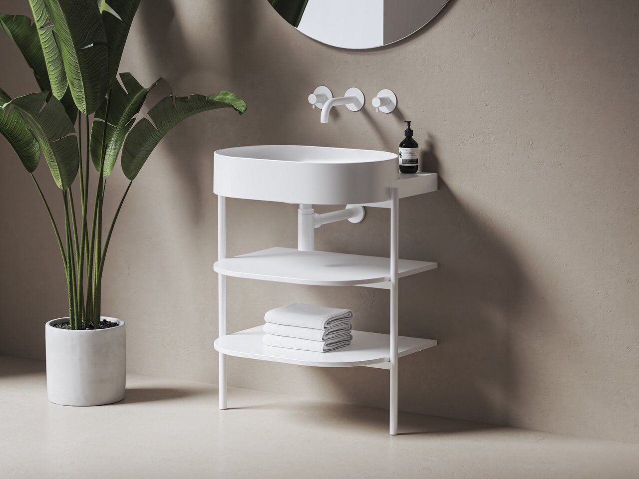 Умивальник Yard 600 білий XJX01060000 RAVAK - Зображення 164730840-db27b.jpg