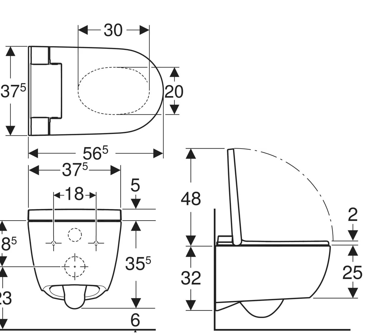 Унитаз-биде подвесной AquaClean Alba 146.350.01.1 белый Geberit - Зображення 164731016-c2eb4.jpg