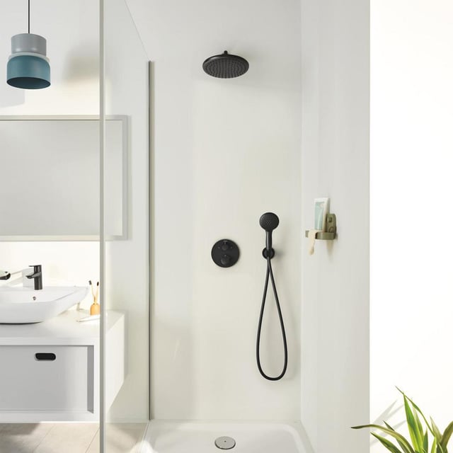 Змішувач для душу Grohtherm 1022082430 Black matt Grohe - Зображення 164731023-0f7d2.jpg