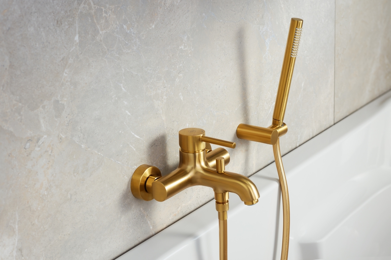 Смеситель для ванны MOZA Gold brushed 5034-010-31 KFA ARMATURA - Зображення 164731593-7d05b.jpg