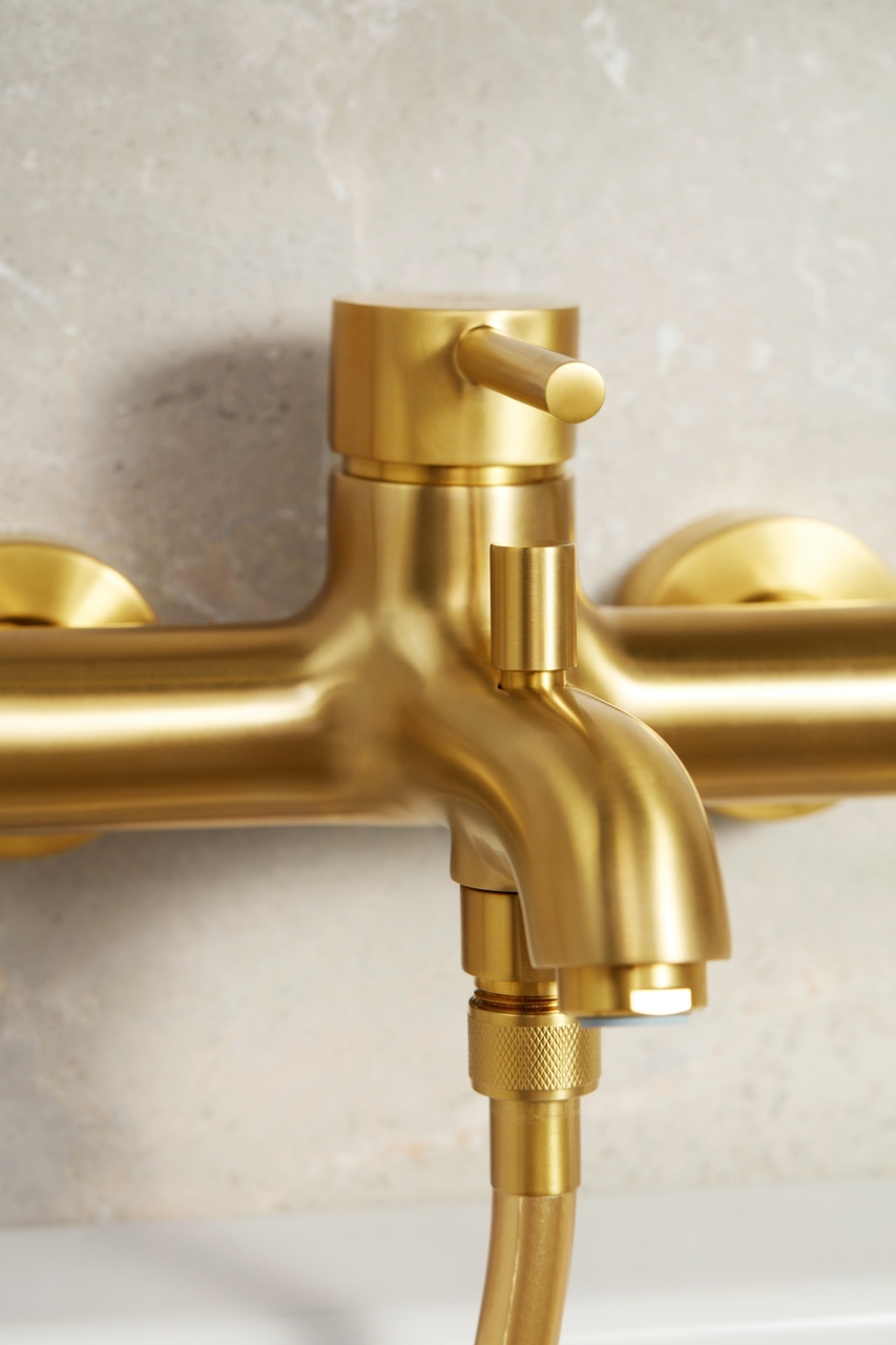 Смеситель для ванны MOZA Gold brushed 5034-010-31 KFA ARMATURA - Зображення 164731593-ad55c.jpg