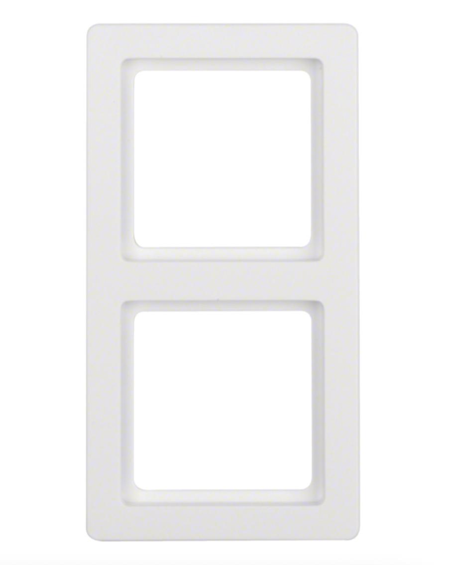 Рамка 2-місна Berker Q1 Полярно-Білий 10126089 Hager - Зображення