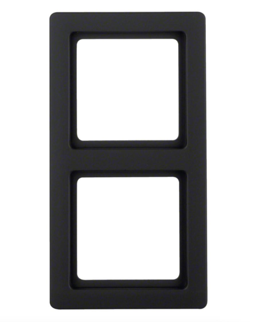Рамка 2-місна Berker Q1 Антрацит 10126086 Hager - Зображення