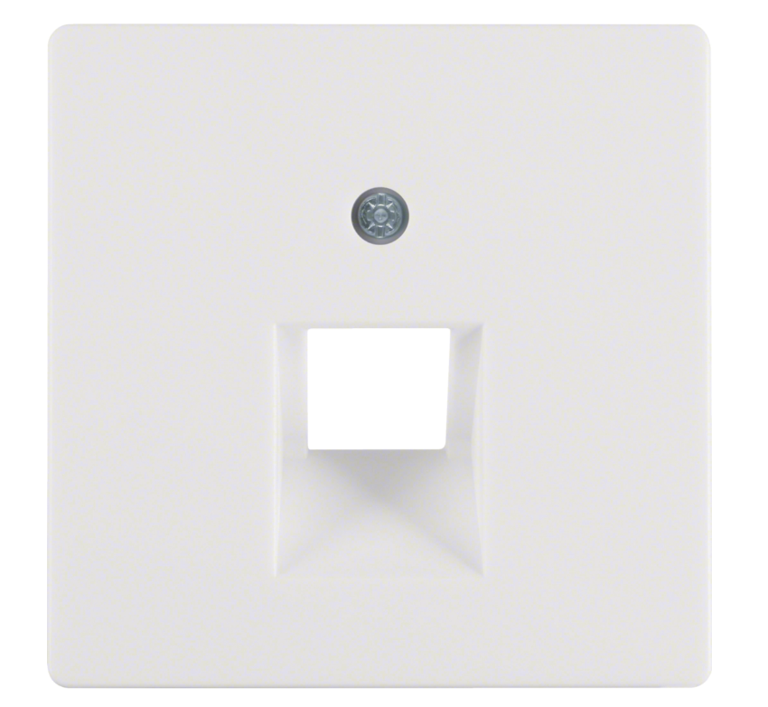 Накладка розетки UAE Berker Q1 Полярно-белый 14076089 Hager - Зображення