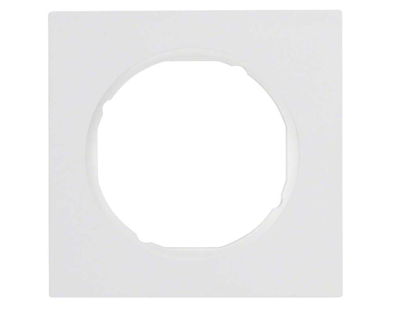 Рамка 1-місна Berker R3 Полярно-Білий 10112289 Hager - Зображення