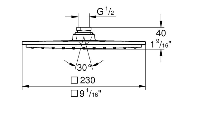 Верхний душ Rainshower Allure 230 27480000 Grohe - Зображення 164739417-5422e.jpg