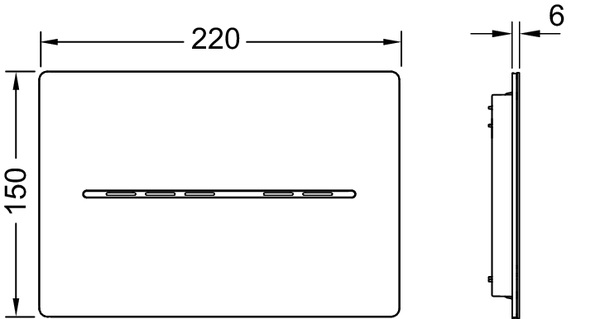 Кнопка зливу сенсорна TECEsolid 9240454 нержавіюча сталь TECE - Зображення 164740083-9053d.jpg