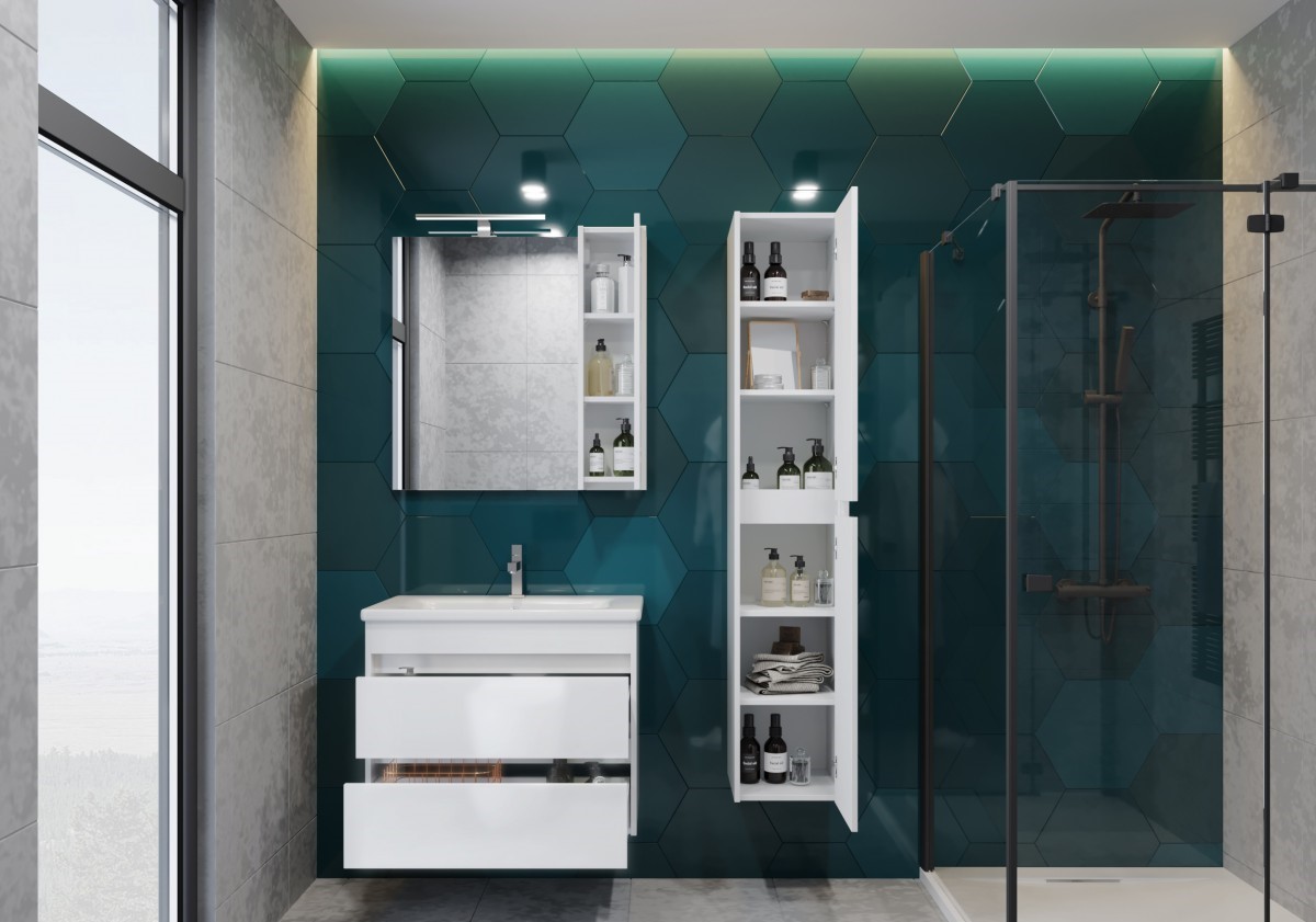 Шкафчик с умывальником Luton Lt-80 белый Juventa - Зображення 164742762-18468.jpg