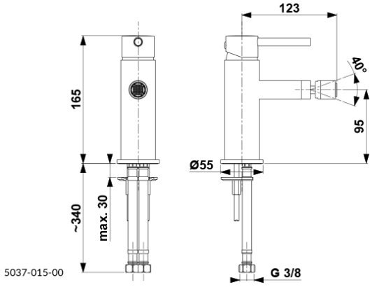 Змішувач для біде MOZA CHROM 5037-015-00 KFA ARMATURA - Зображення 164742961-2e73a.jpg