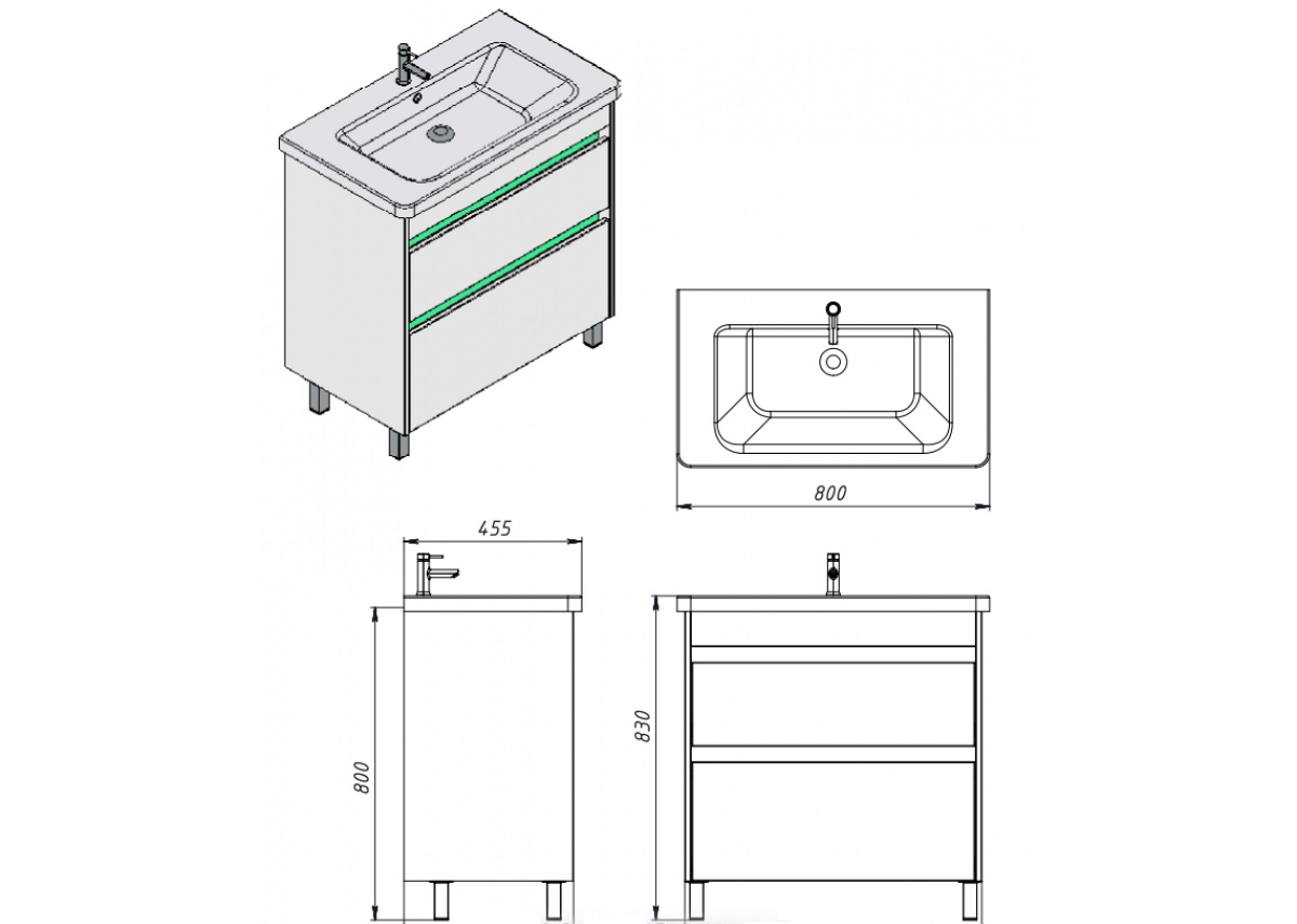 Шафка з умивальником Luton Lt-80 дуб вотан Juventa - Зображення 164743076-f1225.jpg