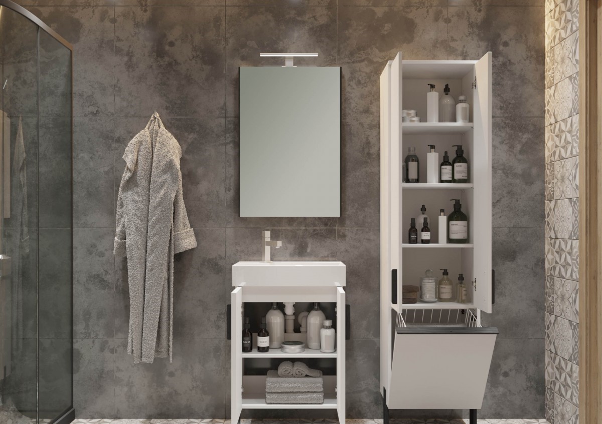 Шафка з умивальником Manhattan Mh-55 сірий Juventa - Зображення 164743118-e200b.jpg