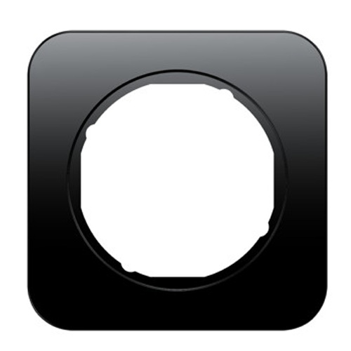 Рамка 1-місна Berker R1 Чорний 10112145 Hager - Зображення