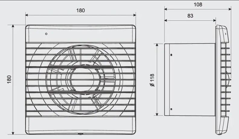 Вентилятор витяжний Decor 100 C 230V 5210001300 Soler&Palau - Зображення 164744179-67f9f.jpg