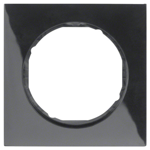 Рамка 1-місна Berker R3 Чорний 10112245 Hager - Зображення