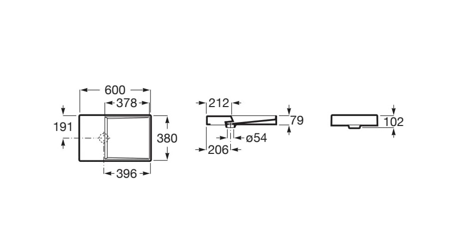 Умивальник Horizon Dash 600x420 Black matt A32727608B Roca - Зображення 164747066-3651c.jpg