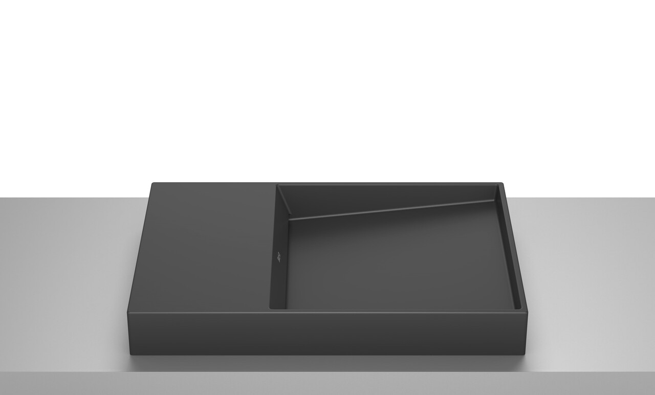 Умивальник Horizon Dash 600x420 Black matt A32727608B Roca - Зображення