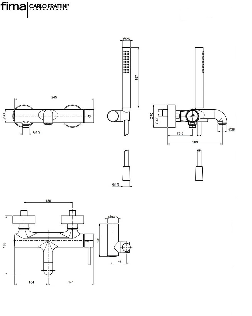 Змішувач для ванни Spillo Up Chrome F3034NCR Fima - Зображення 164747081-e1669.jpg