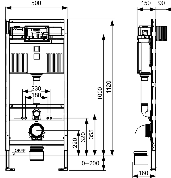 Інсталяція для унітаза TECEprofil 9300302 TECE - Зображення 164747507-c39a3.png