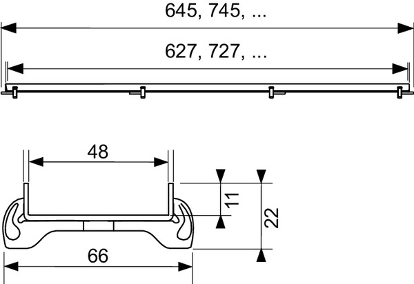 Душовий канал 100 см TECEdrainline Plate під облицювання 601070 TECE - Зображення 164747523-533a9.jpg