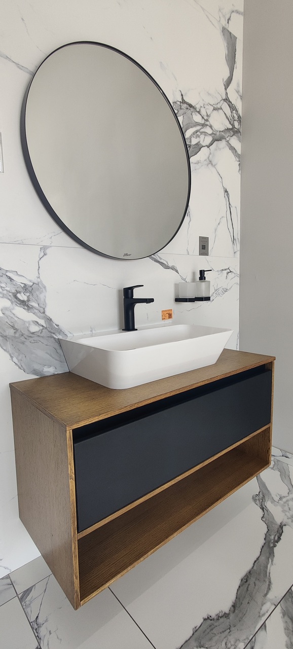 Шафка під умивальник Milan 1000 чорний Fancy Marble - Зображення 164747789-ee658.jpg