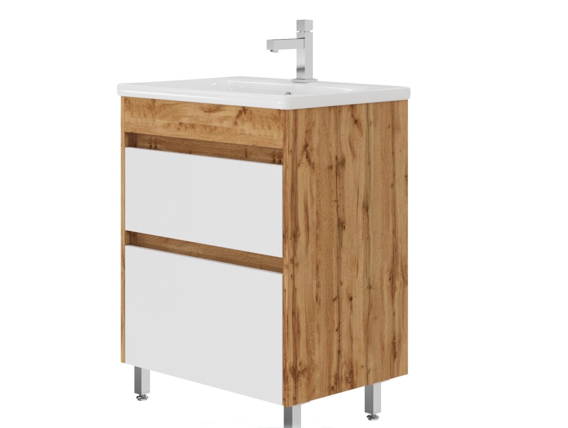 Шафка з умивальником Luton Lt-65 дуб вотан Juventa - Зображення