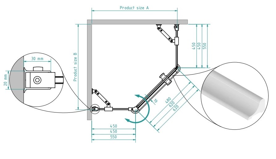 Душевая кабина Lina 90х90х200 BRASTA - Зображення 164748046-c2a12.jpg