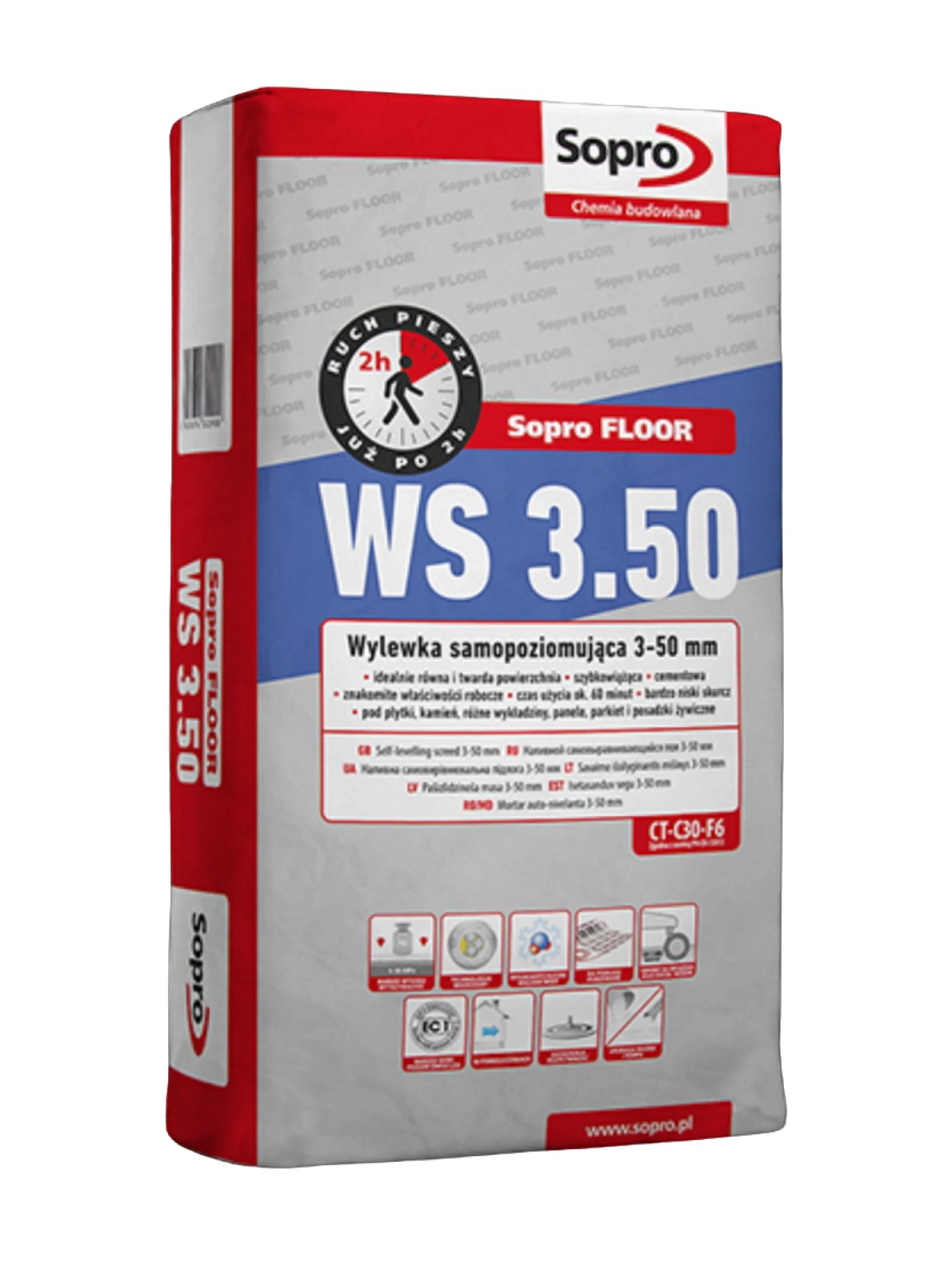 Стяжка для підлоги самовирівнювальна Sopro WS 3.50 290 (25 кг) - Зображення 164748050-40100.jpg
