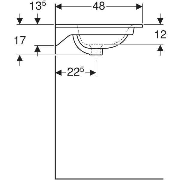 Умывальник 80 Selnova Square 500.995.00.1 Geberit - Зображення 164748066-aae96.jpg