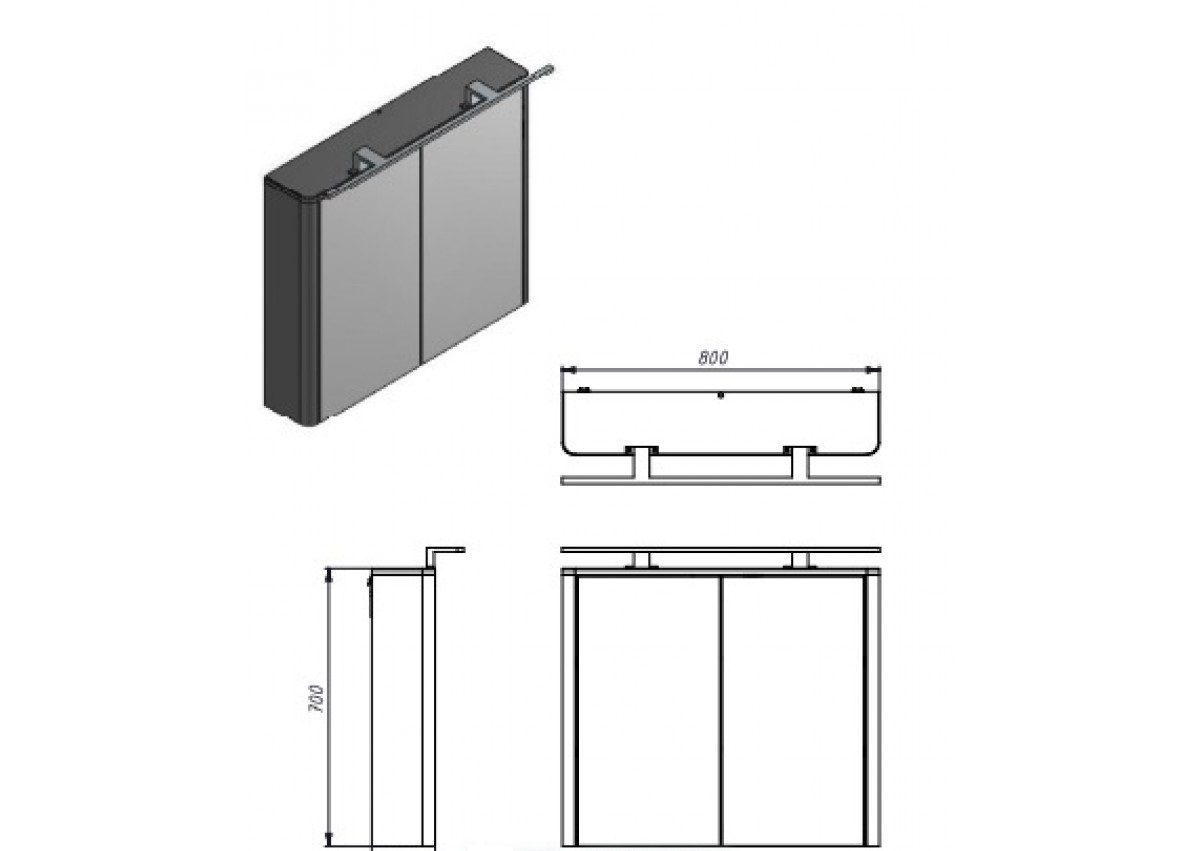 Шафка-дзеркало Livorno LvrMC-80 білий Juventa - Зображення 164748110-de96d.jpg