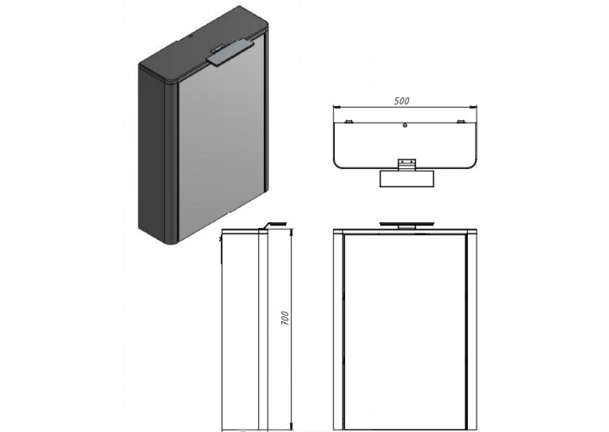 Шафка-дзеркало Livorno LvrMC-50 білий Juventa - Зображення 164748401-4a72c.jpg