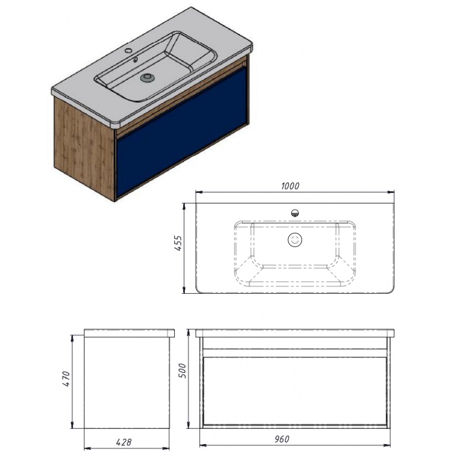 Шафка з умивальником Malta Mlt-100 білий Juventa - Зображення 164748517-278ce.jpg