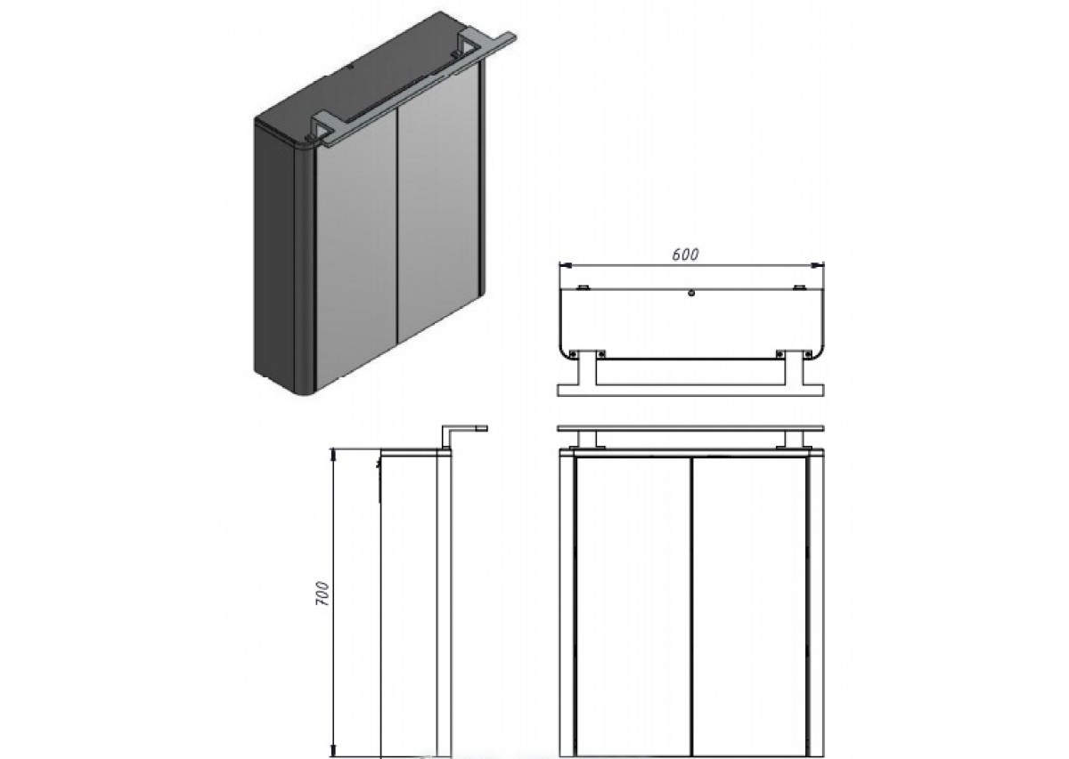 Шафка-дзеркало Livorno LvrMC-60 білий Juventa - Зображення 164750924-b654b.jpg