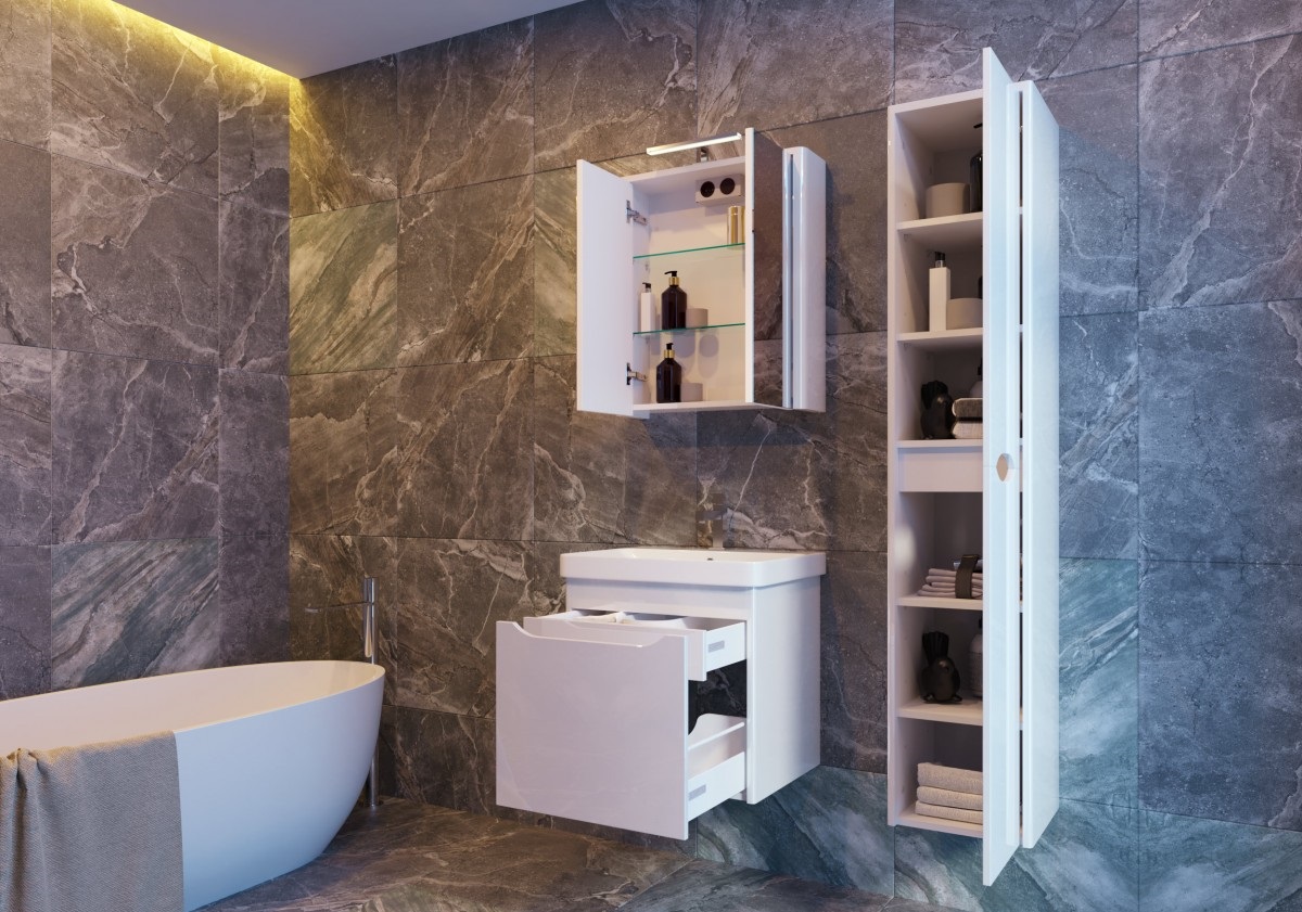 Шафка-дзеркало Livorno LvrMC-60 білий Juventa - Зображення 164750924-e200b.jpg