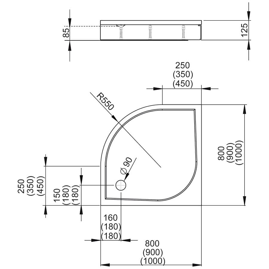 Душовий піддон Paros A100 RADAWAY - Зображення 165449069-29477.jpg