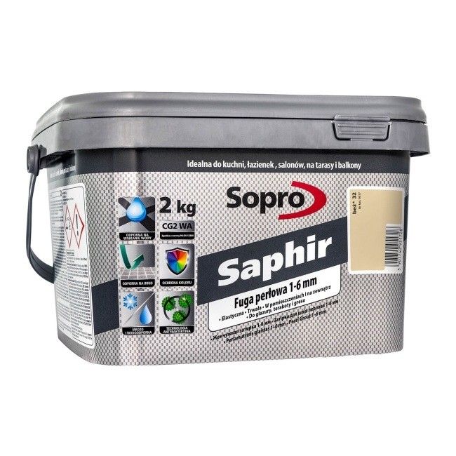 Затирка для швів Sopro Saphir 9517 бежева №32 (2 кг) - Зображення
